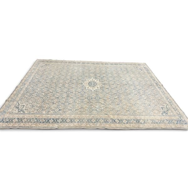 IMG_7644-Photoroom-600w - Copy Antique Malayer Rug – Intricate Ivory, Blue & Beige Floral Design