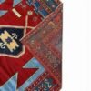 Antique Kazak Rug – Bold Red, Turquoise & Tribal Geometric Design