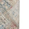Antique Botanical Rug | Blue and Red Floral Motifs | 4x7