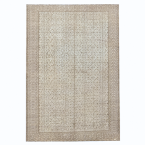 Antique Sivas Turkish Rug | Ivory  Allover Design | 9x12