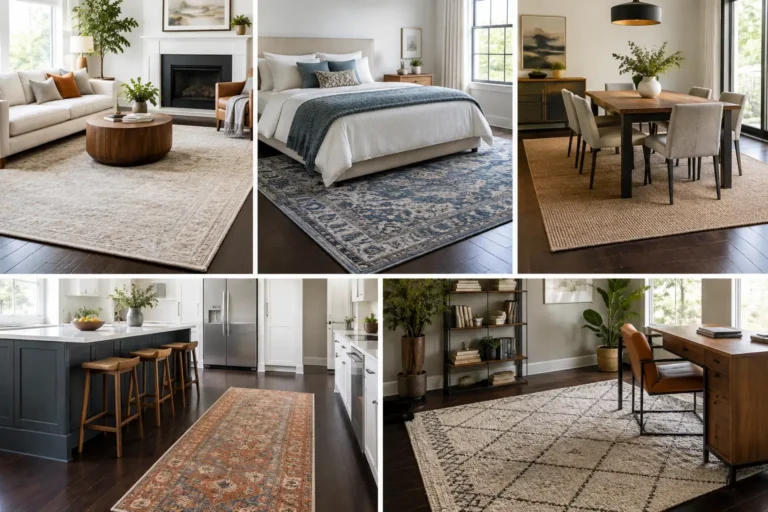 How to Choose Rugs for Dark Floors in Every Room